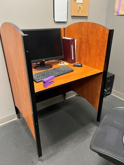 Brown office desk