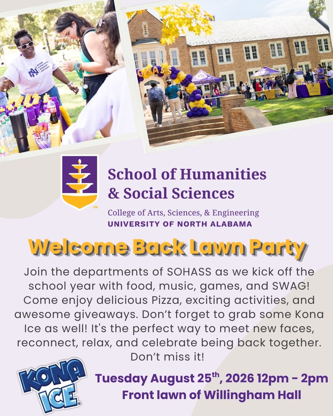 SOHASS Welcome Back!