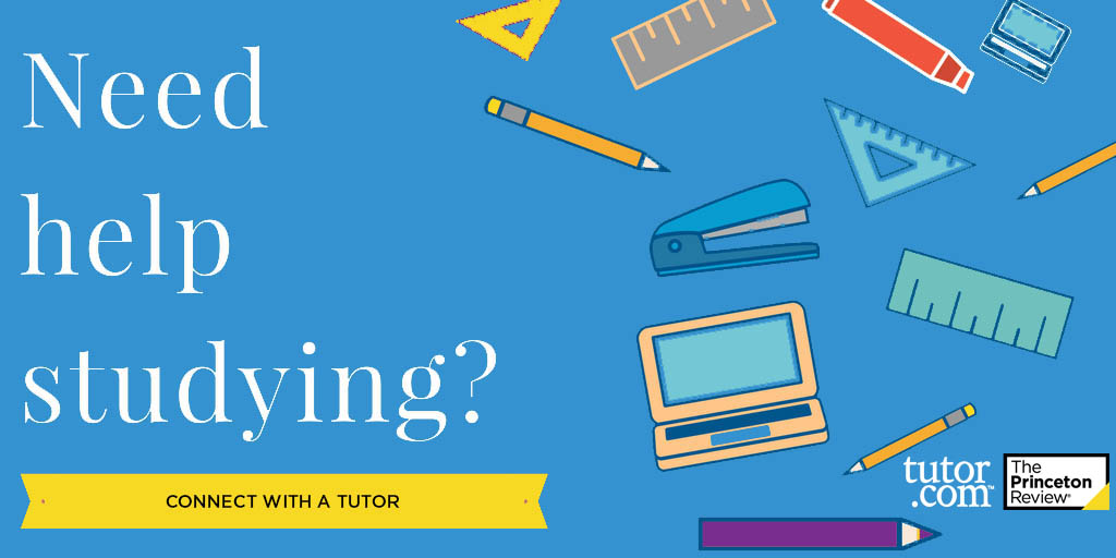 Need help studying? Connect with a tutor. Tutor.com.