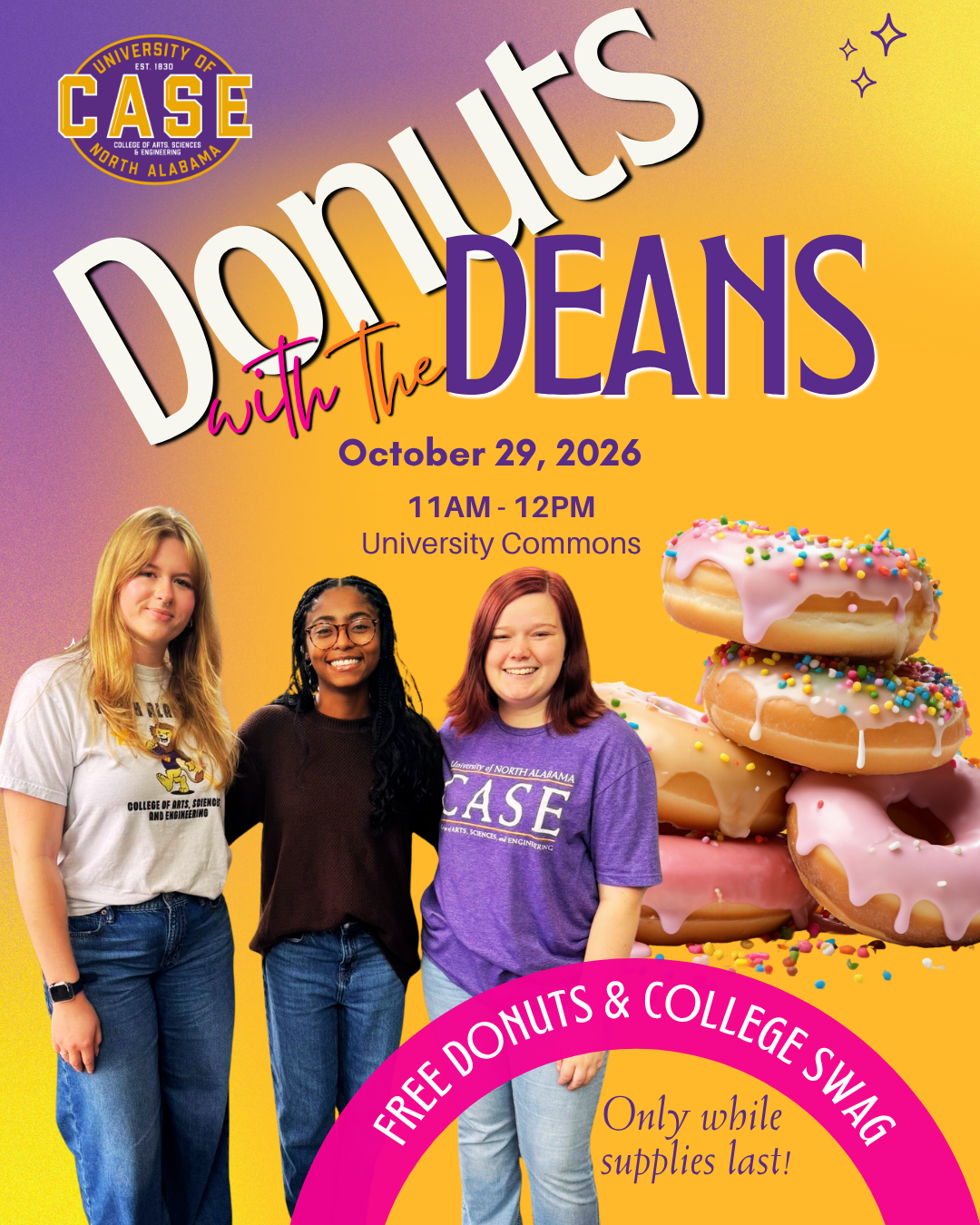 Donuts with the Deans Flyer