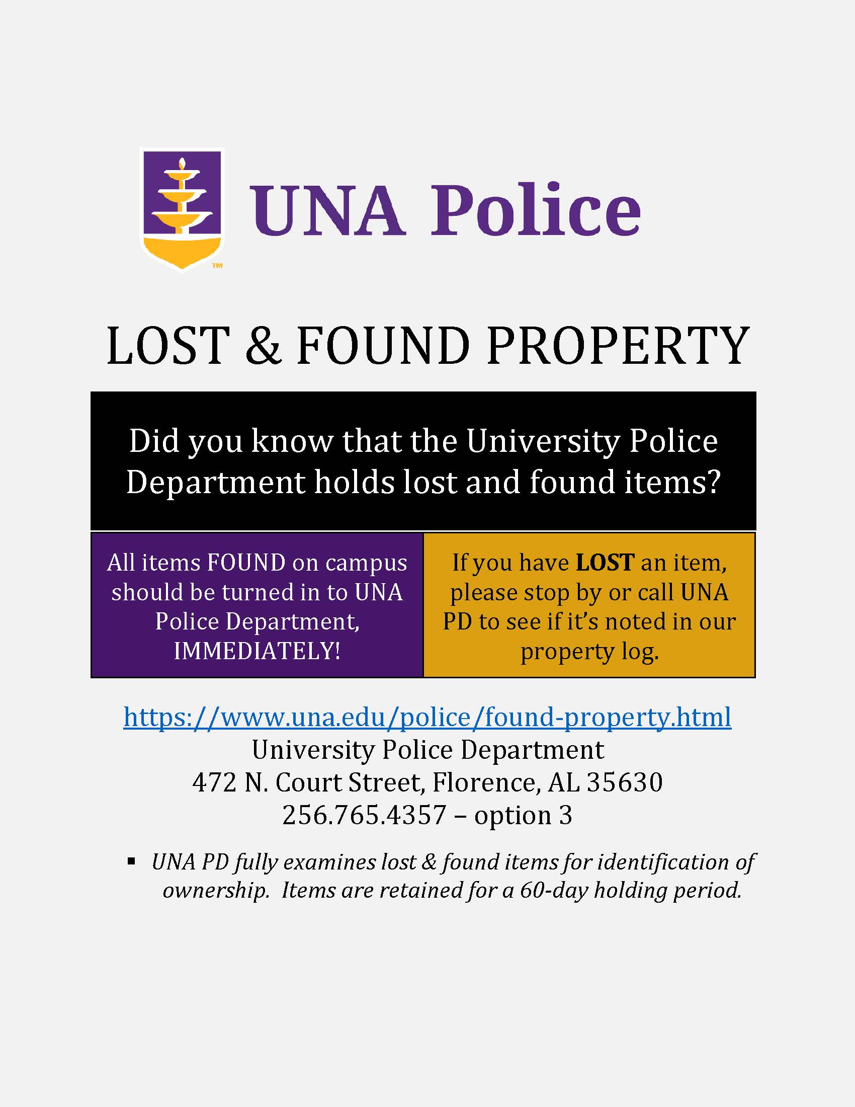 lost & found flyer