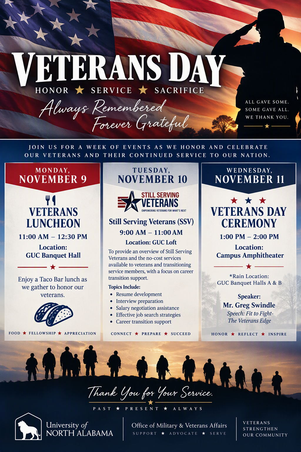 Veterans Week 2026 Flyer
